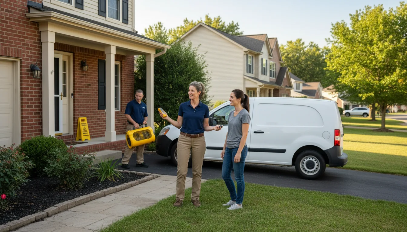 Residential water damage restoration in Pine, AZ